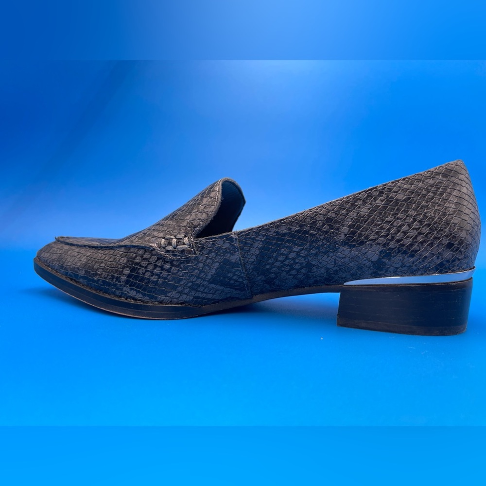 DOLCE VITA Arlene Charcoal Snake Print Oxford Shoes Women’s Size 8.5